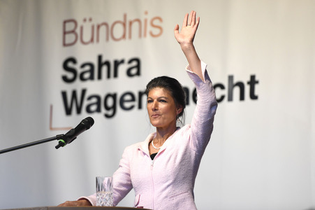 Wahlkampfveranstaltung mit Sahra Wagenknecht in Hannover