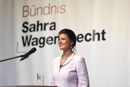 Wahlkampfveranstaltung mit Sahra Wagenknecht in Hannover