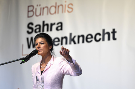 Wahlkampfveranstaltung mit Sahra Wagenknecht in Hannover