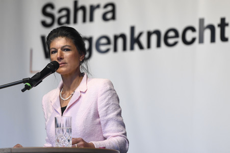 Wahlkampfveranstaltung mit Sahra Wagenknecht in Hannover