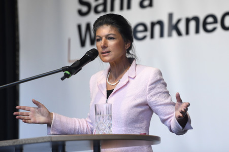 Wahlkampfveranstaltung mit Sahra Wagenknecht in Hannover