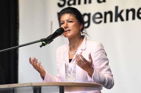 Wahlkampfveranstaltung mit Sahra Wagenknecht in Hannover