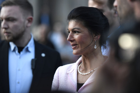 Wahlkampfveranstaltung mit Sahra Wagenknecht in Hannover