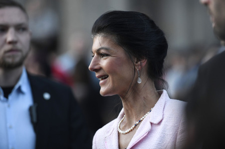 Wahlkampfveranstaltung mit Sahra Wagenknecht in Hannover