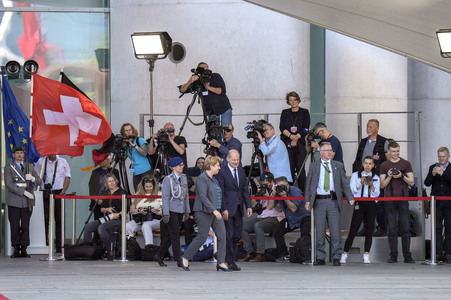 Empfang der Bundespräsidentin der Schweiz in Berlin