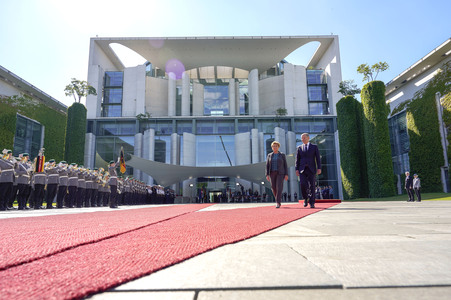 Empfang der Bundespräsidentin der Schweiz in Berlin