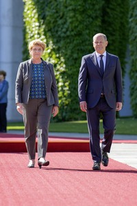 Empfang der Bundespräsidentin der Schweiz in Berlin