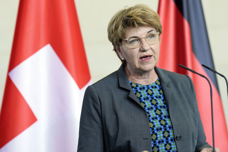Empfang der Bundespräsidentin der Schweiz in Berlin