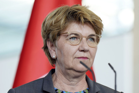 Empfang der Bundespräsidentin der Schweiz in Berlin