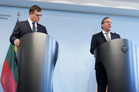 Antrittsbesuch des litauischen Verteidigungsministers in Berlin