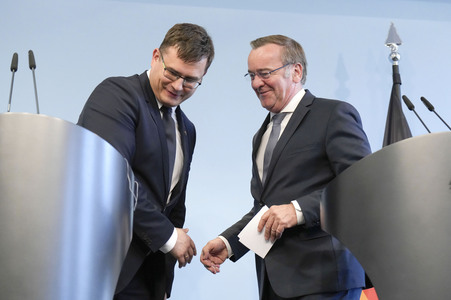 Antrittsbesuch des litauischen Verteidigungsministers in Berlin