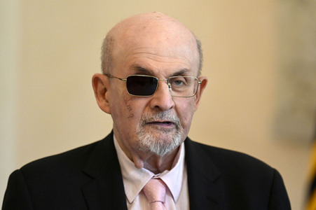Frank-Walter Steinmeier empfängt Salman Rushdie in Berlin