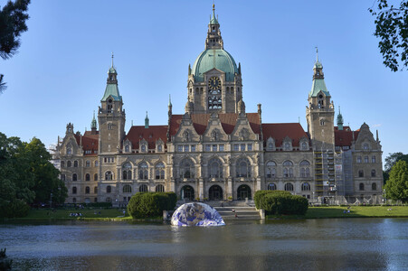 DLRG Einsatz bei Kunstinstallation in Hannover