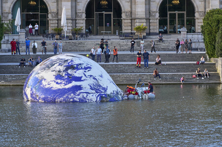 DLRG Einsatz bei Kunstinstallation in Hannover