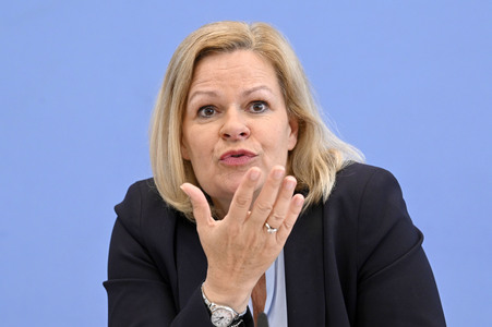 Bundespressekonferenz Fallzahlen für die Politisch Motivierte Kriminalität (PMK) 2023 in Berlin