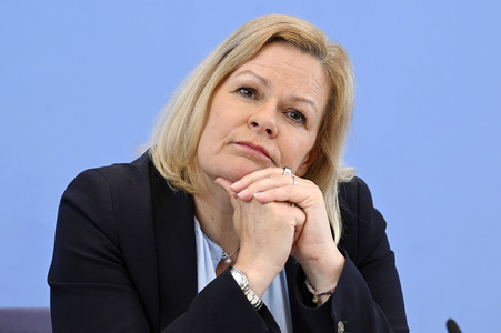 Bundespressekonferenz Fallzahlen für die Politisch Motivierte Kriminalität (PMK) 2023 in Berlin