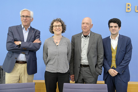 Bundespressekonferenz Proteste an Hochschulen gegen den Krieg in Gaza in Berlin