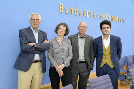 Bundespressekonferenz Proteste an Hochschulen gegen den Krieg in Gaza in Berlin