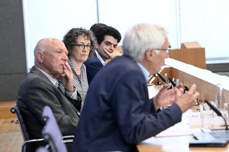 Bundespressekonferenz Proteste an Hochschulen gegen den Krieg in Gaza in Berlin
