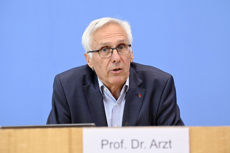 Bundespressekonferenz Proteste an Hochschulen gegen den Krieg in Gaza in Berlin