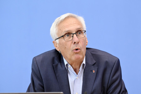 Bundespressekonferenz Proteste an Hochschulen gegen den Krieg in Gaza in Berlin