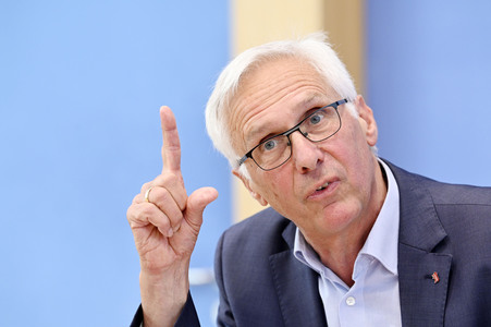 Bundespressekonferenz Proteste an Hochschulen gegen den Krieg in Gaza in Berlin