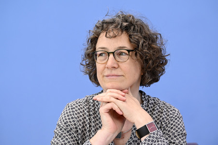 Bundespressekonferenz Proteste an Hochschulen gegen den Krieg in Gaza in Berlin