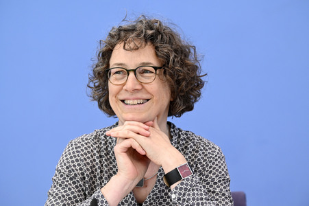 Bundespressekonferenz Proteste an Hochschulen gegen den Krieg in Gaza in Berlin