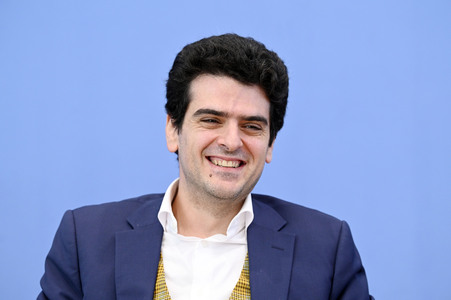 Bundespressekonferenz Proteste an Hochschulen gegen den Krieg in Gaza in Berlin