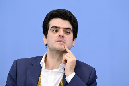 Bundespressekonferenz Proteste an Hochschulen gegen den Krieg in Gaza in Berlin