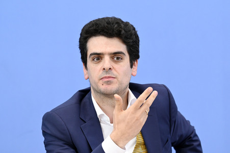 Bundespressekonferenz Proteste an Hochschulen gegen den Krieg in Gaza in Berlin