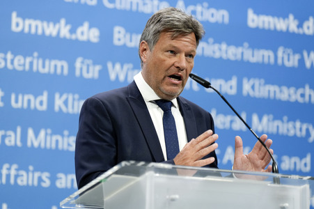 Pressekonferenz mit Robert Habeck in Berlin