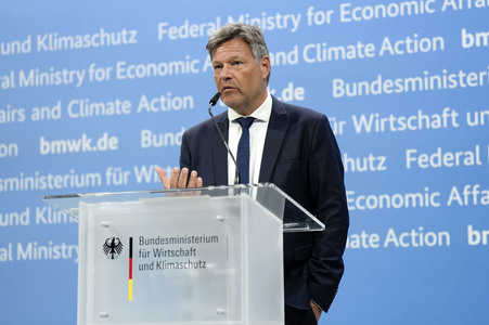 Pressekonferenz mit Robert Habeck in Berlin