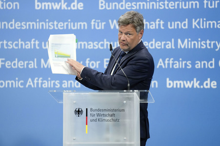 Pressekonferenz mit Robert Habeck in Berlin