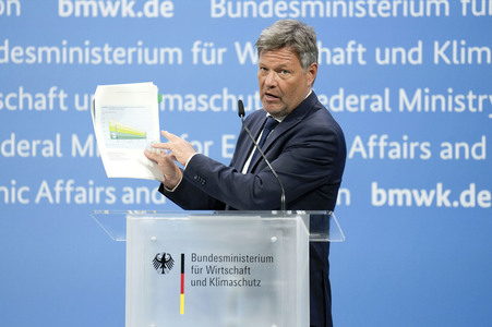 Pressekonferenz mit Robert Habeck in Berlin