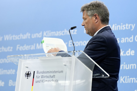 Pressekonferenz mit Robert Habeck in Berlin