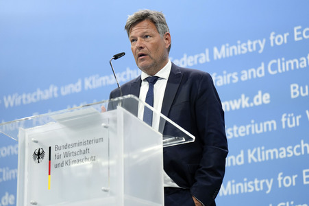 Pressekonferenz mit Robert Habeck in Berlin