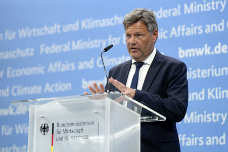 Pressekonferenz mit Robert Habeck in Berlin