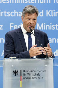 Pressekonferenz mit Robert Habeck in Berlin