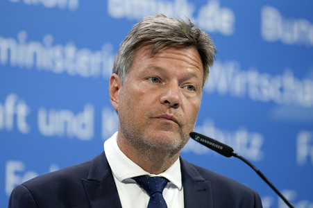 Pressekonferenz mit Robert Habeck in Berlin