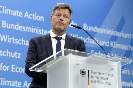 Pressekonferenz mit Robert Habeck in Berlin