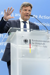 Pressekonferenz mit Robert Habeck in Berlin