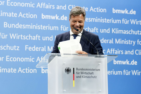 Pressekonferenz mit Robert Habeck in Berlin