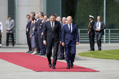 Empfang des Premierministers von Portugal in Berlin