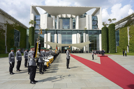 Empfang des Premierministers von Portugal in Berlin