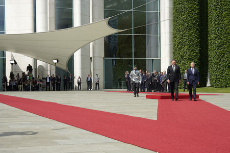 Empfang des Premierministers von Portugal in Berlin