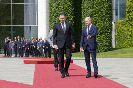 Empfang des Premierministers von Portugal in Berlin