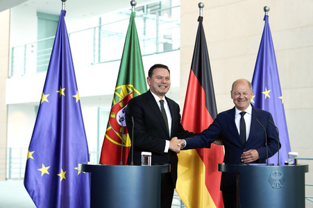 Empfang des Premierministers von Portugal in Berlin