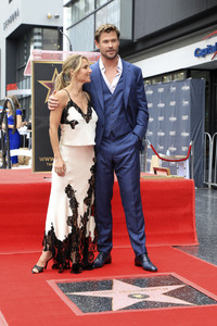 Chris Hemswoth erhält einen Stern auf dem Hollywood Walk of Fame in Los Angeles