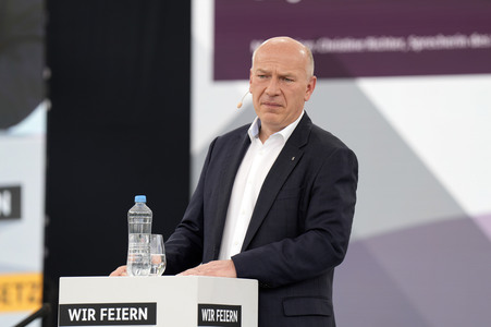 Demokratiefest zu 75 Jahren Grundgesetz in Berlin